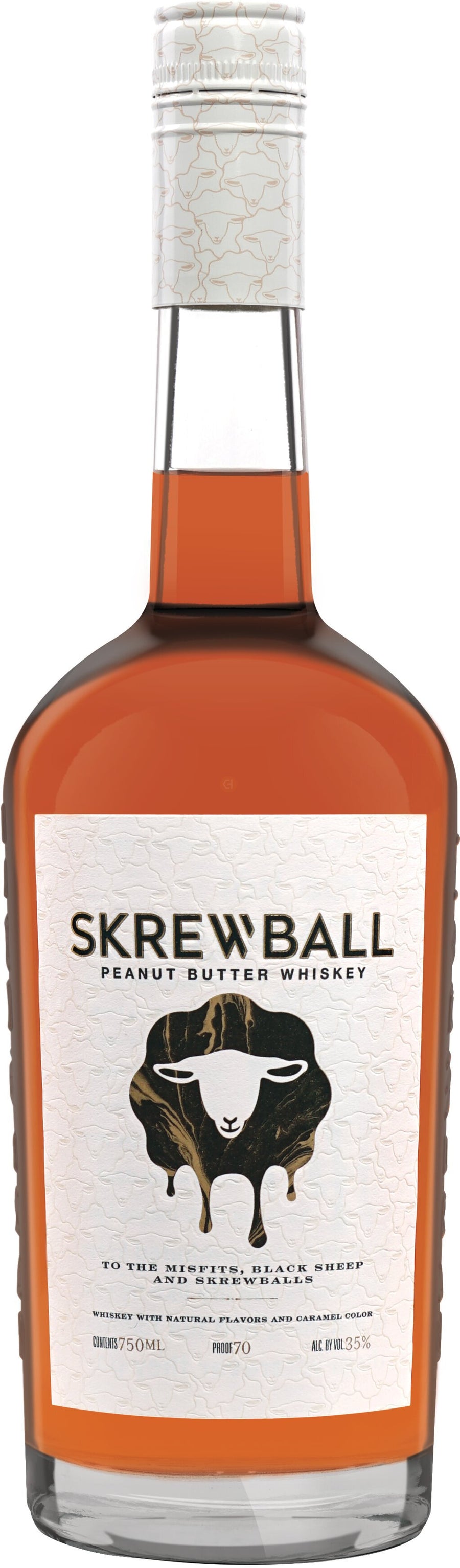 Skrewball Peanut Butter Whiskey 35% ABV 750mL