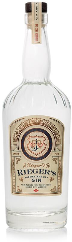 RIEGERS MIDWESTERN DRY GIN 92.2P NV - 750ML - NV