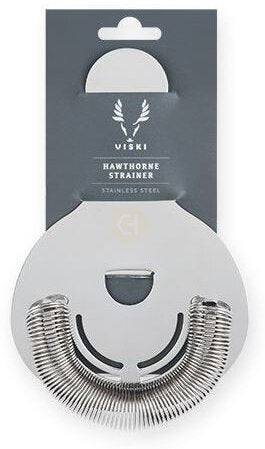 Harrison Hawthorne Strainer in Silver Viski