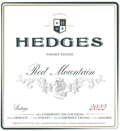 Hedges Family Estate - Red MountainEstate Red Mountain - 2022 - 750ML