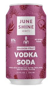 June Shine Passion Fruit Vodka Soda 355ML