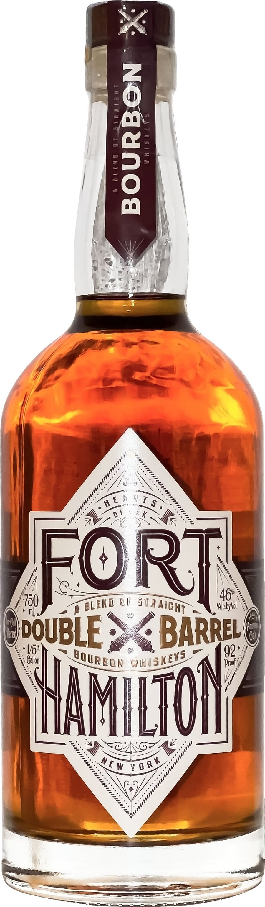 Fort Hamilton Double Barrel Bourbon Whiskey 46% ABV 750mL