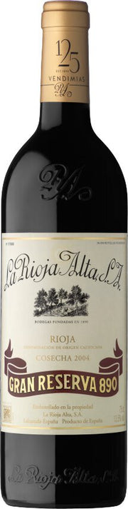Rioja Gran Reserva, '890', La Rioja Alta - 2011 - 750ML