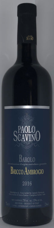 Barolo 'Bricco Ambrogio', Paolo Scavino - 2016 - 750ML