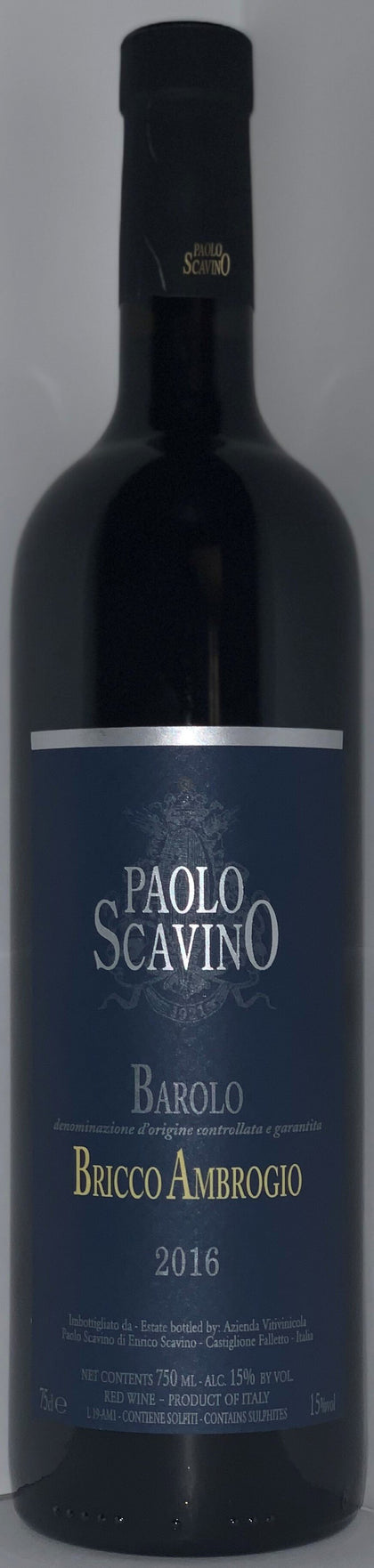 Barolo 'Bricco Ambrogio', Paolo Scavino - 2016 - 750ML