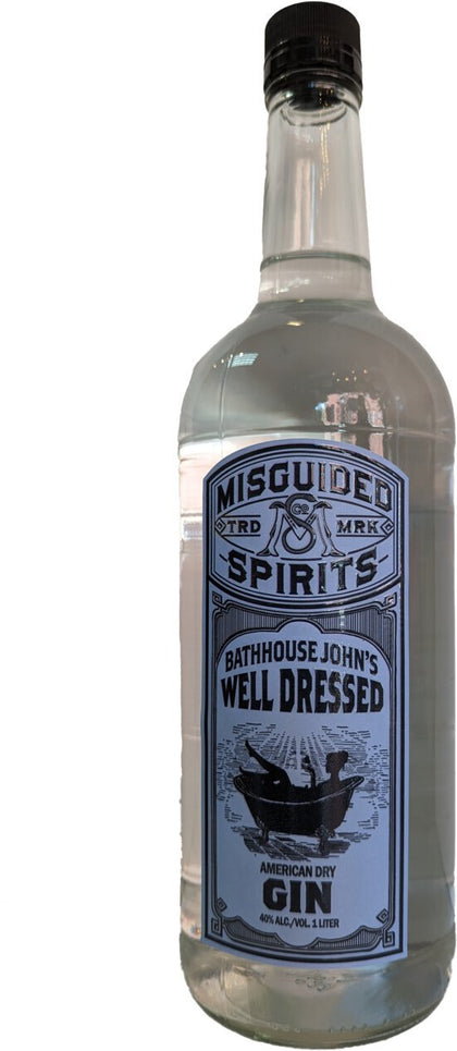MISGUIDED BATHHOUSE JOHNS WELL DRESSED GIN 1L 80PF - 1L - NV