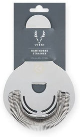 Harrison Hawthorne Strainer in Silver Viski