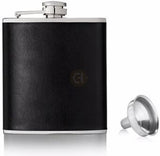 Monte Carlo 6 oz Stainless Steel Flask with Faux Leather